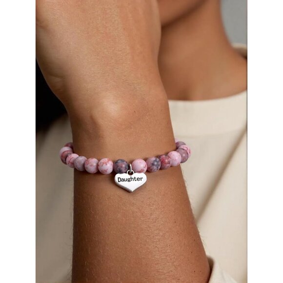 Alloy Steel Bead Chain Bracelet for Daughters - Inspiring Message Included - Picture 4 of 7